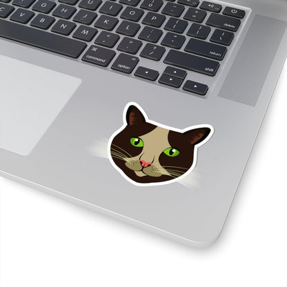 Kiss-Cut Stickers - Cow Cat Printify