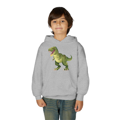 Youth Heavy Blend Hooded Sweatshirt - Tyrannosaurus Printify