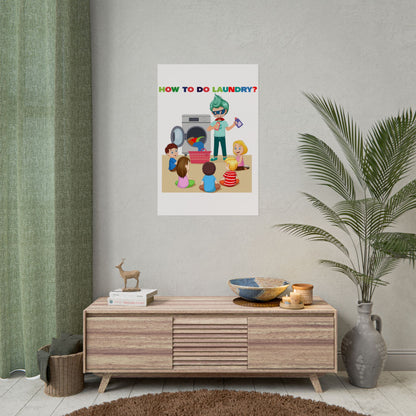 Rolled Posters - super kiddo teaching laundry - [[{"value":"Wonderwear Kid"}]]