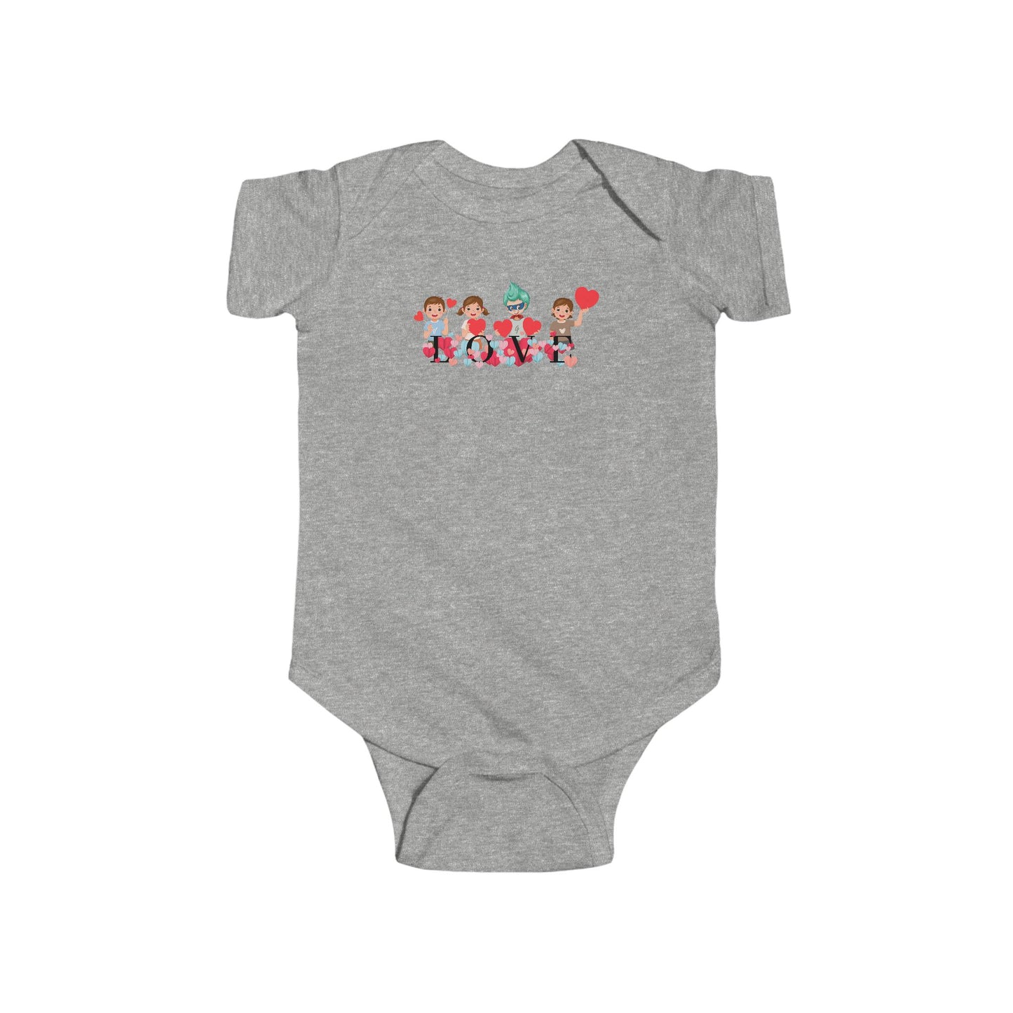 Infant Fine Jersey Bodysuit - Valentines -  Super kiddo love - [[{"value":"Wonderwear Kid"}]]