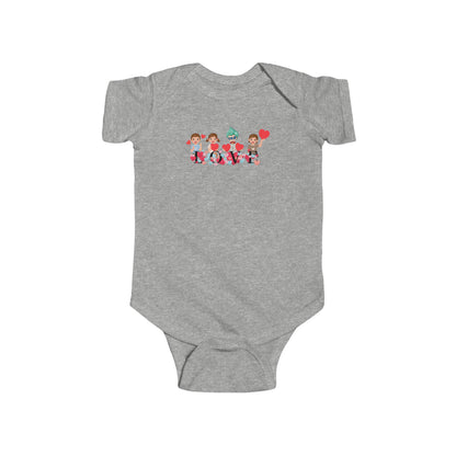 Infant Fine Jersey Bodysuit - Valentines -  Super kiddo love - [[{"value":"Wonderwear Kid"}]]