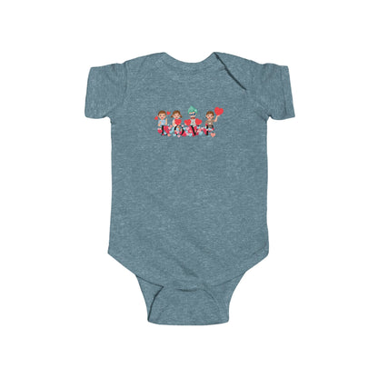 Infant Fine Jersey Bodysuit - Valentines -  Super kiddo love - [[{"value":"Wonderwear Kid"}]]