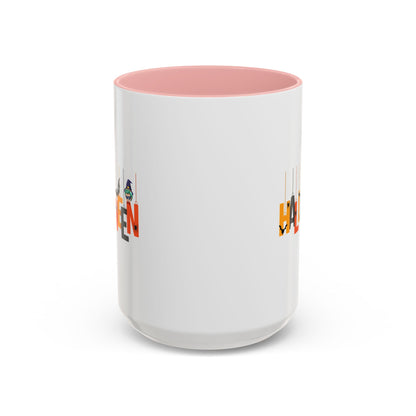Accent Coffee Mug - Holloween hanging letters Printify