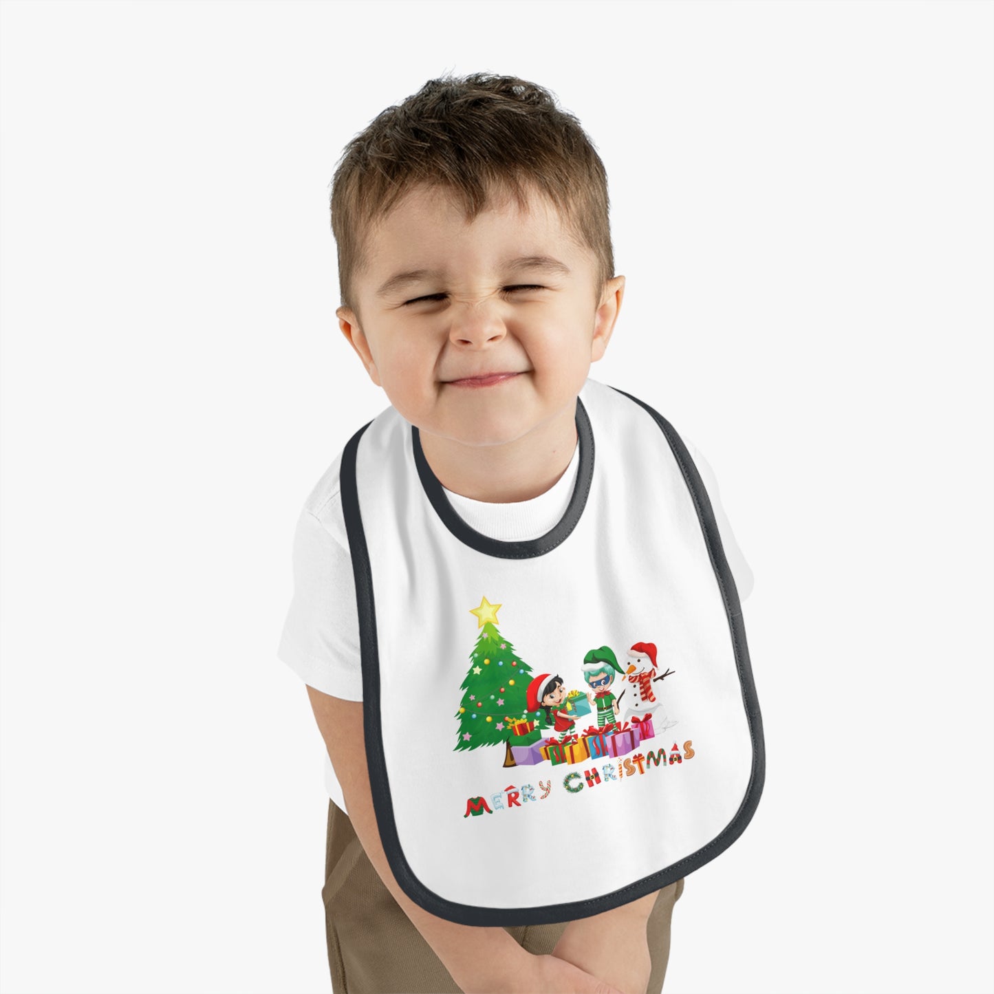 Baby Bib - Super kiddo preparing gifts