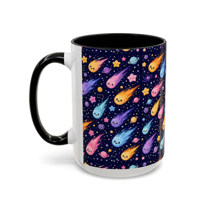 Accent Coffee Mug  (11/15 oz) - Cosmic Comet