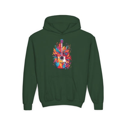 Kids Colorful Guitar Hoodie Printify