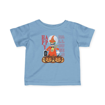 Infant Fine Jersey Tee - Holloween design by super kiddo Printify