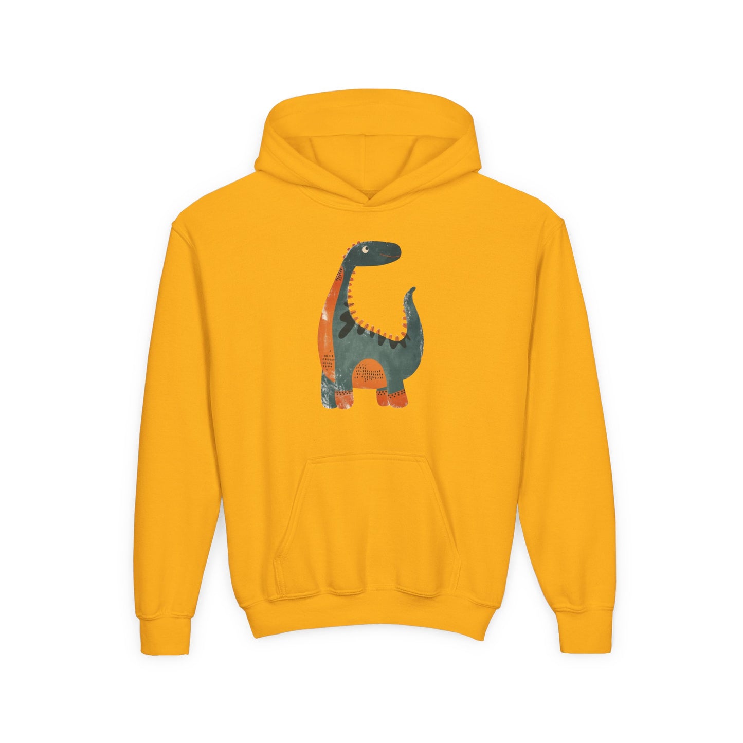 Youth Heavy Blend Hooded Sweatshirt - Whimsical Dinosaur