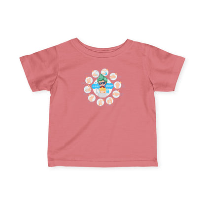 Infant Fine Jersey Tee - Super kiddo hand washing steps - [[{"value":"Wonderwear Kid"}]]
