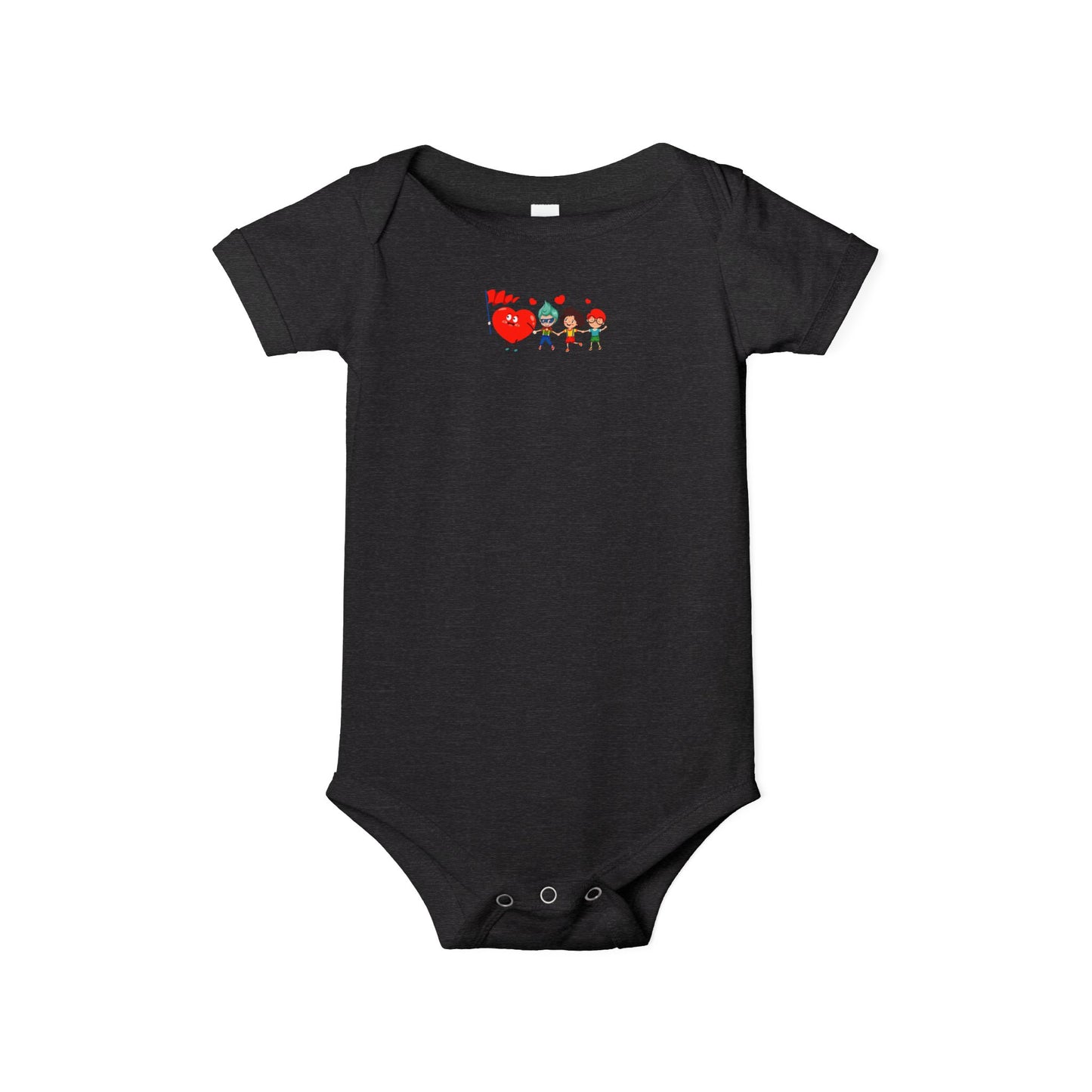 Infant Jersey One Piece - Valentines - Holding hands - [[{"value":"Wonderwear Kid"}]]