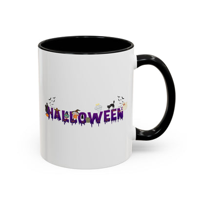Accent Coffee Mug - Holloween word Printify