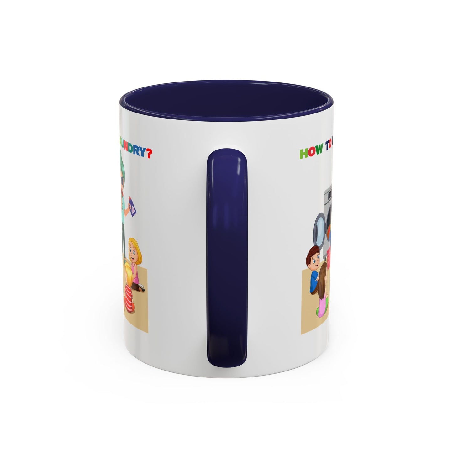 Accent Coffee Mug - super kiddo teaching laundry