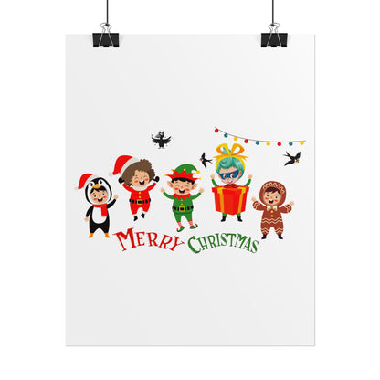 Rolled Posters - Merry christmas by super kiddo and friends - [[{"value":"Wonderwear Kid"}]]