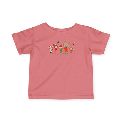 Infant Fine Jersey Tee - Merry christmas by super kiddo and friends - [[{"value":"Wonderwear Kid"}]]