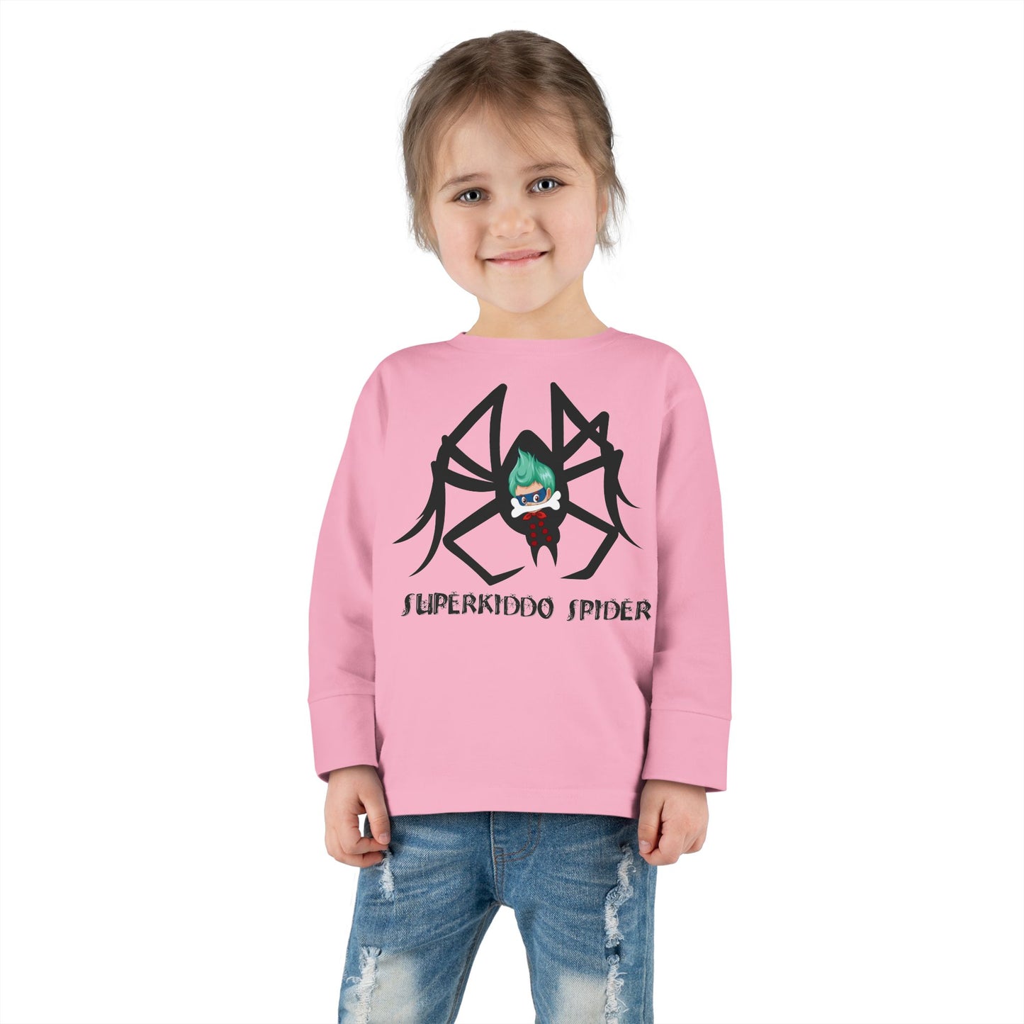 Toddler Long Sleeve Tee - Spider kiddo