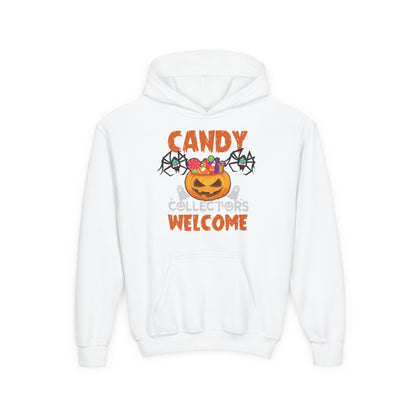 Youth Heavy Blend Hooded Sweatshirt - Candy collectors by super kiddo Printify