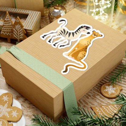 Kiss-Cut Stickers - The Zebra and Tiger Printify