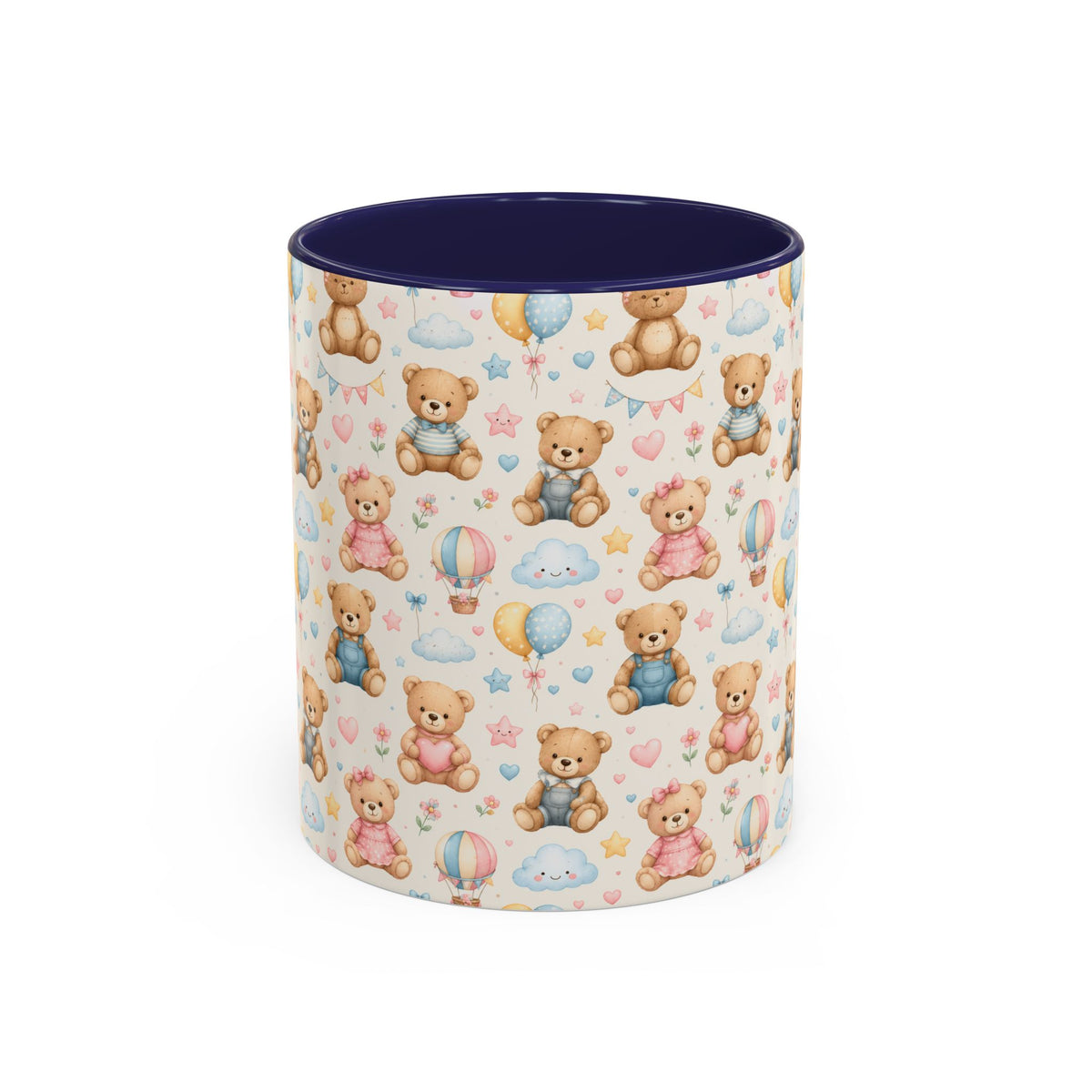 Accent Coffee Mug  (11/15 oz) - Pastel Teddy Bear Nursery