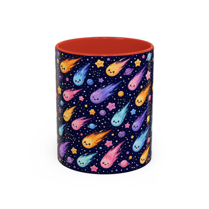 Accent Coffee Mug  (11/15 oz) - Cosmic Comet