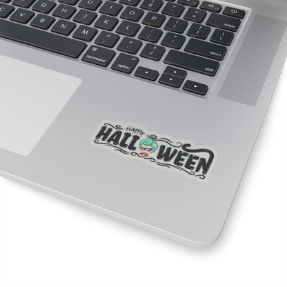 Kiss-Cut Stickers - Happy halloween by super kiddo Printify