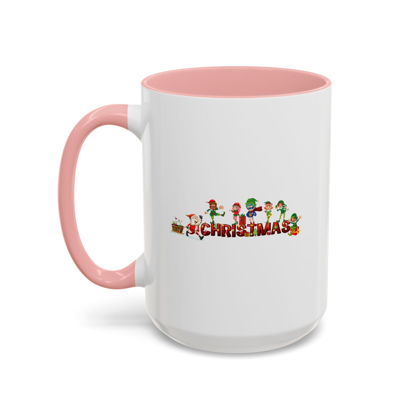 Accent Coffee Mug - Christmas with santa claus and friends