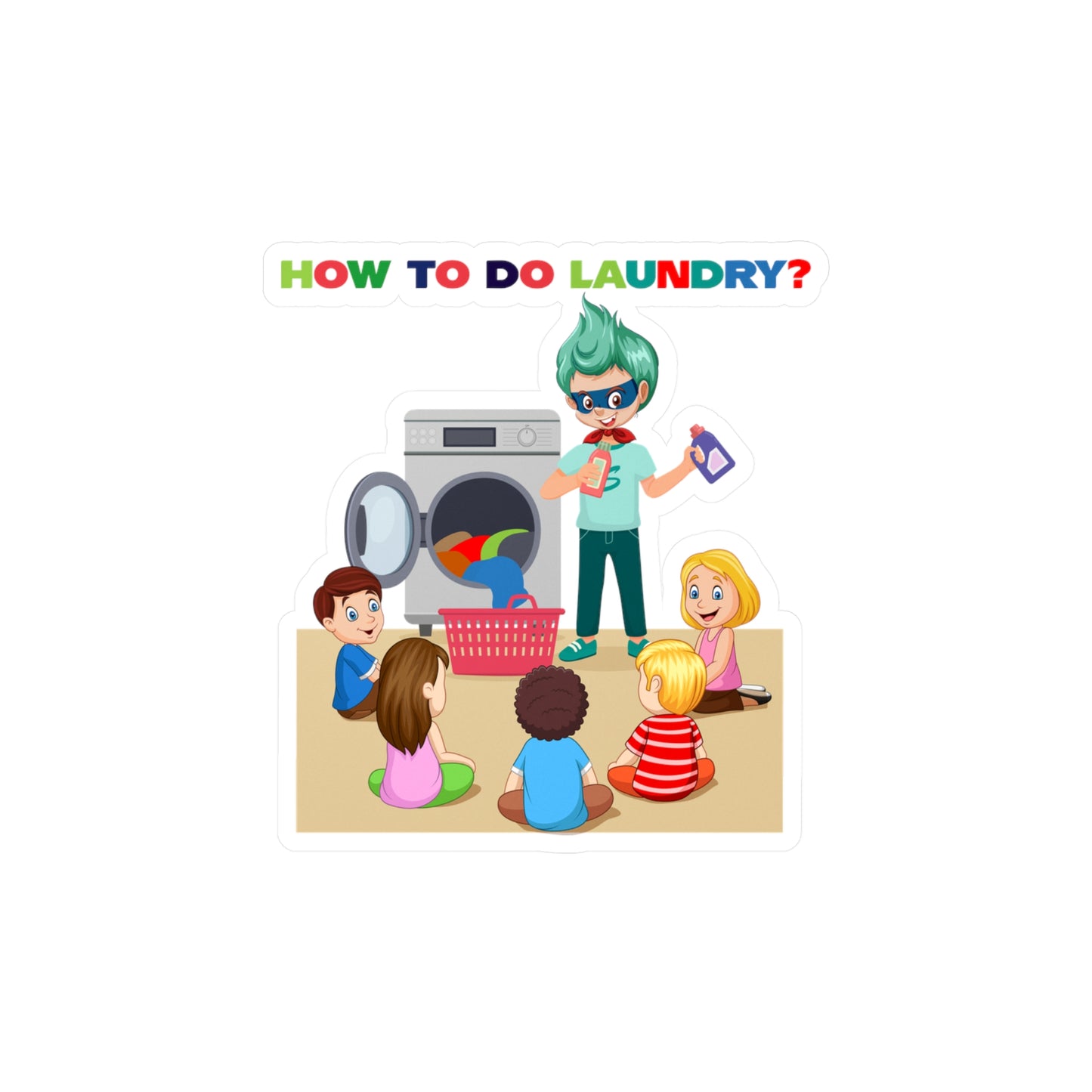 Halloween Kiss-Cut Vinyl Decals – super kiddo teaching laundry - [[{"value":"Wonderwear Kid"}]]