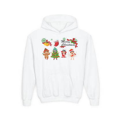 Youth Heavy Blend Hooded Sweatshirt - Merry christmas from super kid - [[{"value":"Wonderwear Kid"}]]