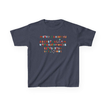 Kids Heavy Cotton™ Tee - Christmas alphabet - [[{"value":"Wonderwear Kid"}]]
