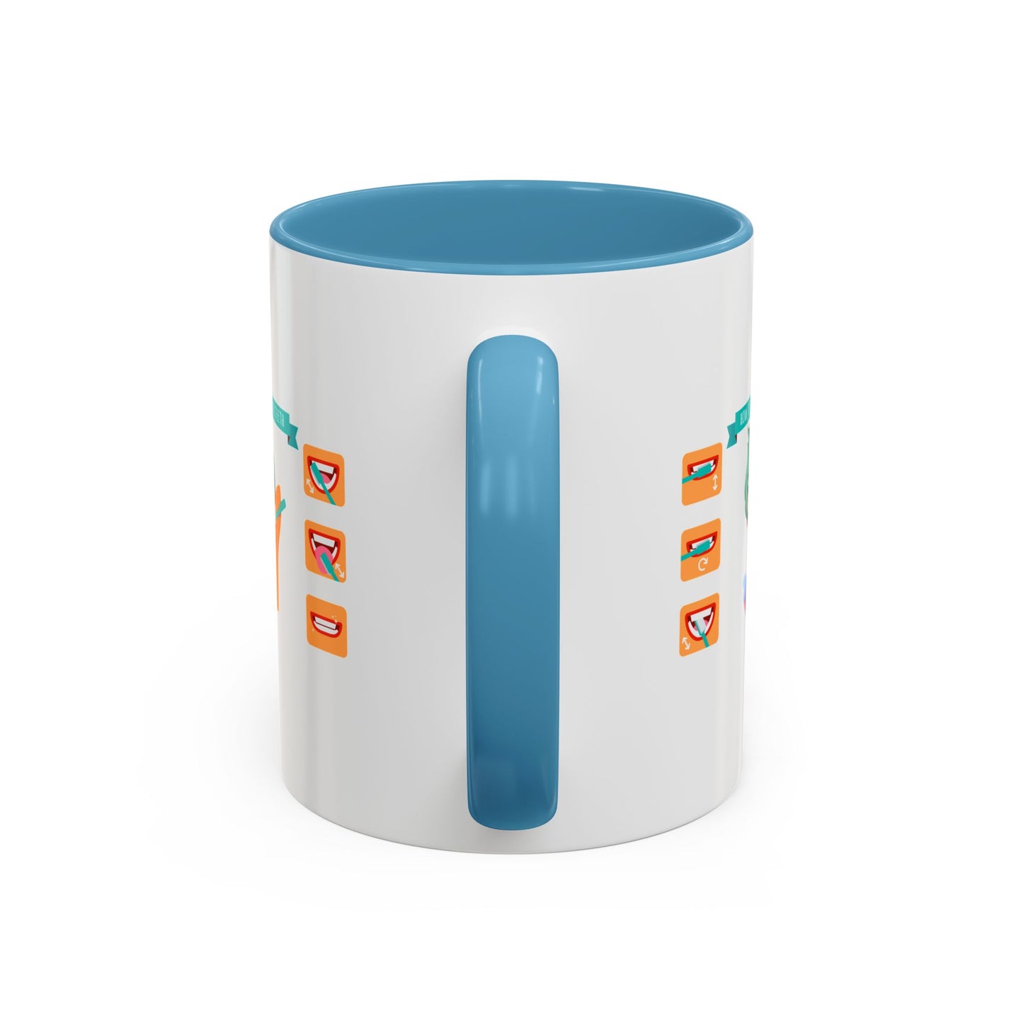 Accent Coffee Mug - Super kiddo how to brush teeth
