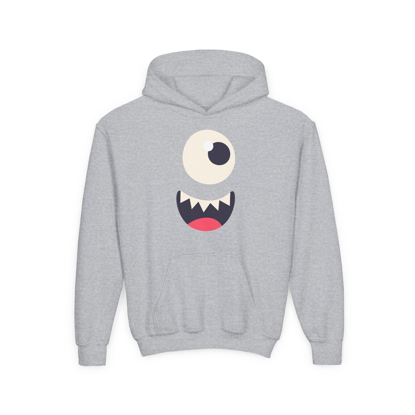 Youth Heavy Blend Hooded Sweatshirt - Monsters face