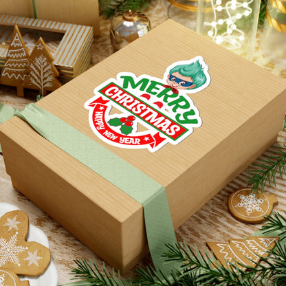 Kiss-Cut Stickers - Merry chridtmas from super kiddo - [[{"value":"Wonderwear Kid"}]]