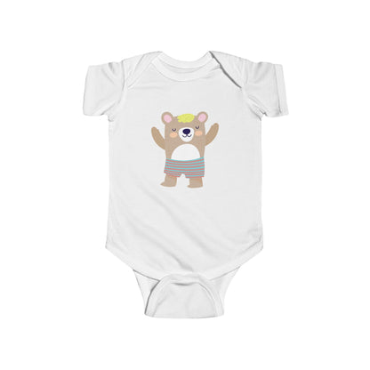 Adorable sleeping bear infant bodysuit Printify