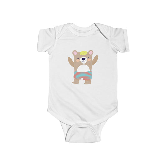 Infant Fine Jersey Bodysuit - Sleeping Bear