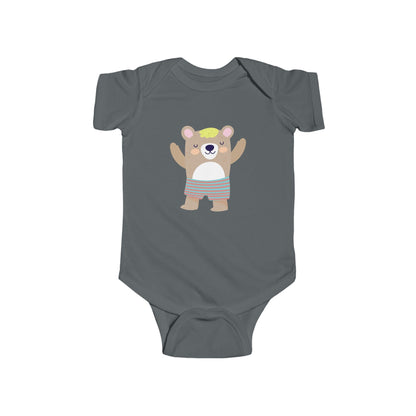 Adorable sleeping bear infant bodysuit Printify
