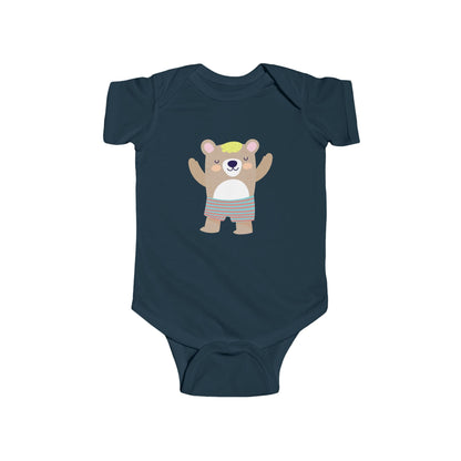 Adorable sleeping bear infant bodysuit Printify