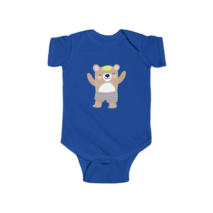 Adorable sleeping bear infant bodysuit Printify
