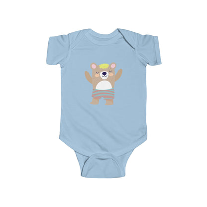 Adorable sleeping bear infant bodysuit Printify