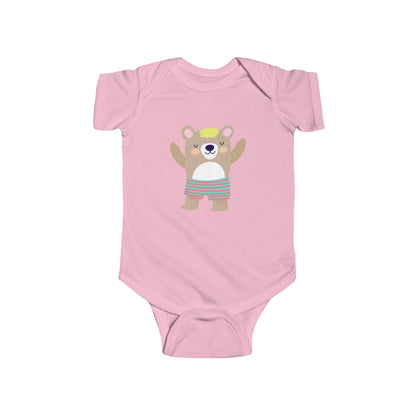 Adorable sleeping bear infant bodysuit Printify