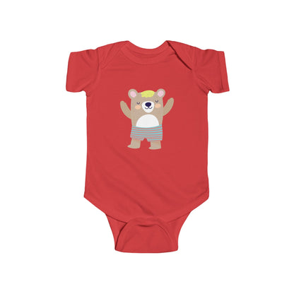 Adorable sleeping bear infant bodysuit Printify