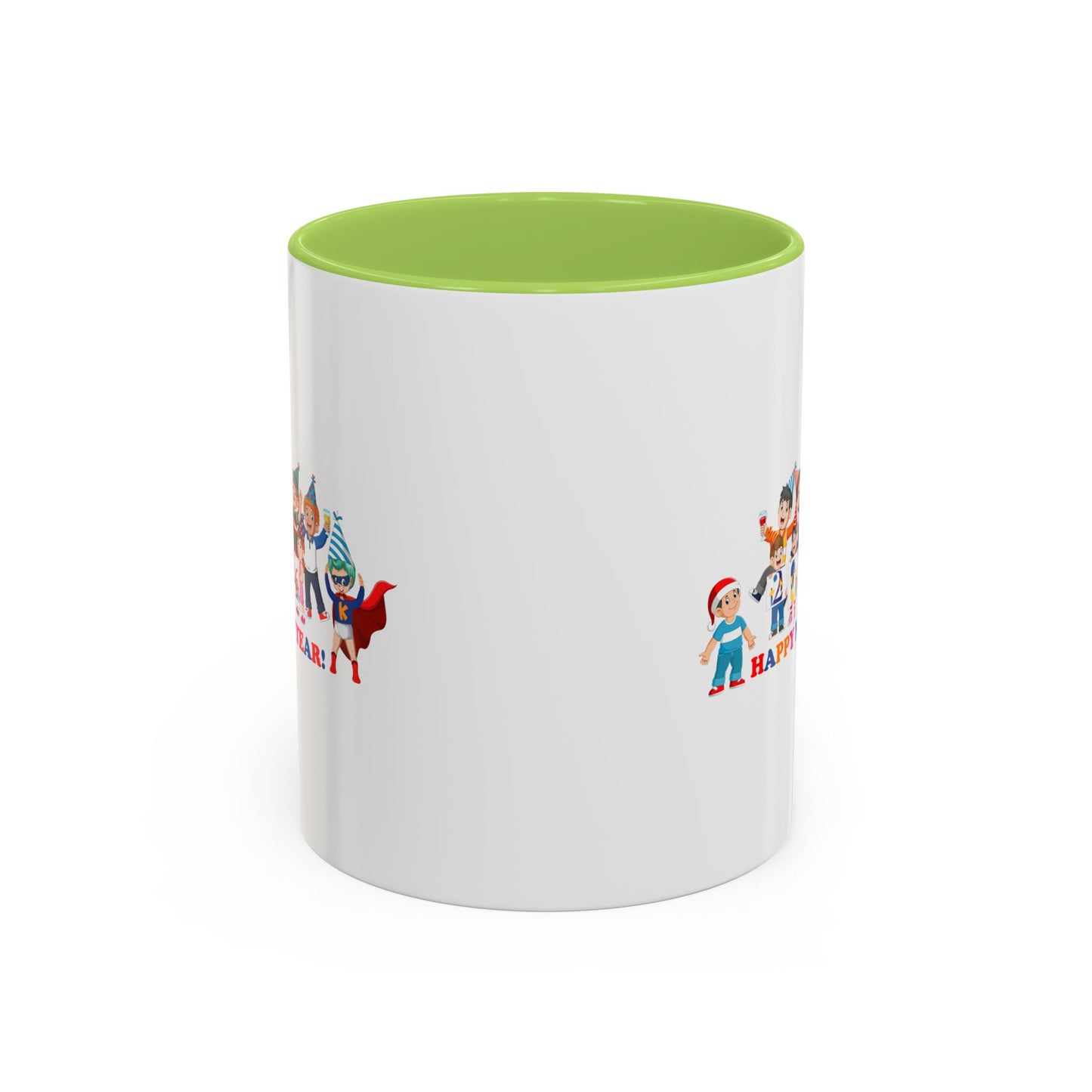 Accent Coffee Mug - Happy new year from super kiddo
