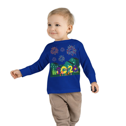Toddler Long Sleeve Tee - Super kiddo on house - [[{"value":"Wonderwear Kid"}]]