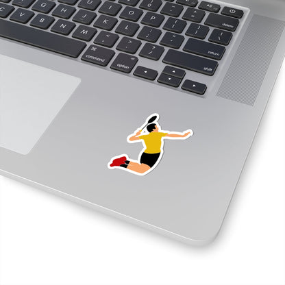 Kiss-Cut Stickers - Badminton Printify