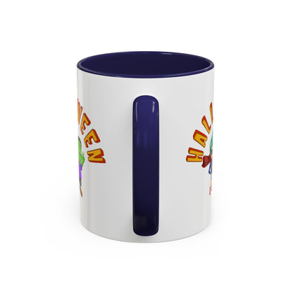 Accent Coffee Mug - Holloween with super kiddo Printify