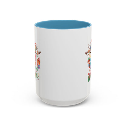 Accent Coffee Mug - Christmas alphabet with super kiddo - [[{"value":"Wonderwear Kid"}]]