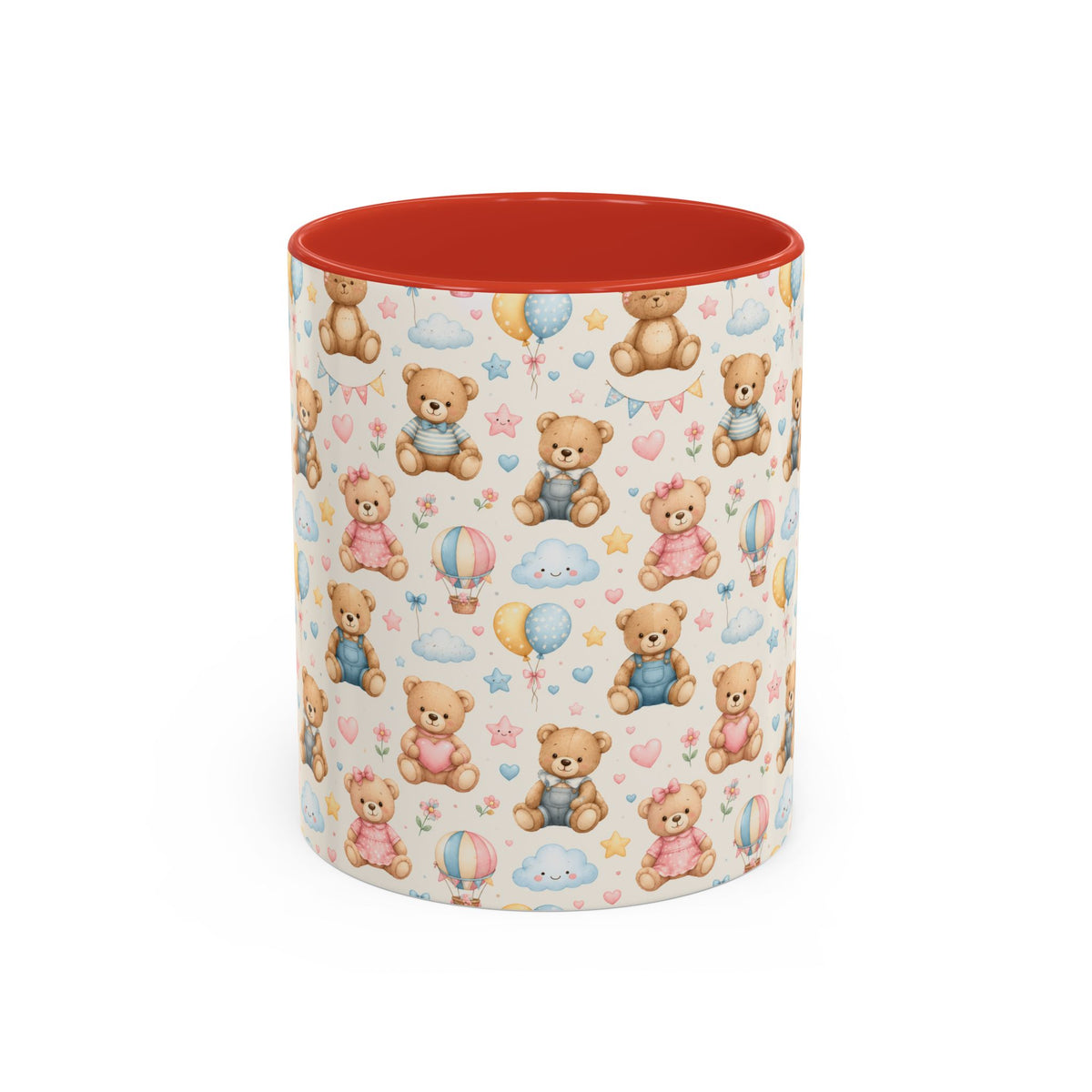 Accent Coffee Mug  (11/15 oz) - Pastel Teddy Bear Nursery