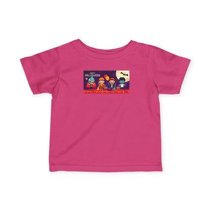 Infant Fine Jersey Tee - Super kiddo with friends on holloween - [[{"value":"Wonderwear Kid"}]]