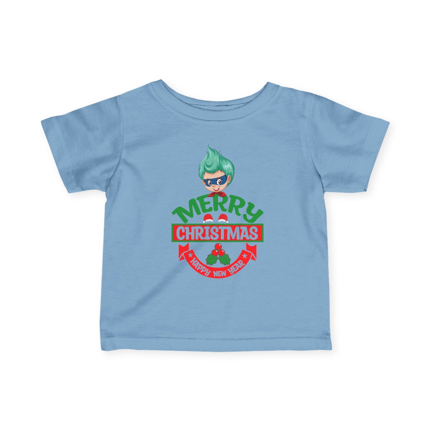 Infant Fine Jersey Tee - Merry chridtmas from super kiddo - [[{"value":"Wonderwear Kid"}]]
