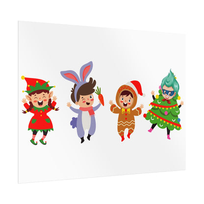 Rolled Posters - Super kiddo in christmas tree attire - [[{"value":"Wonderwear Kid"}]]