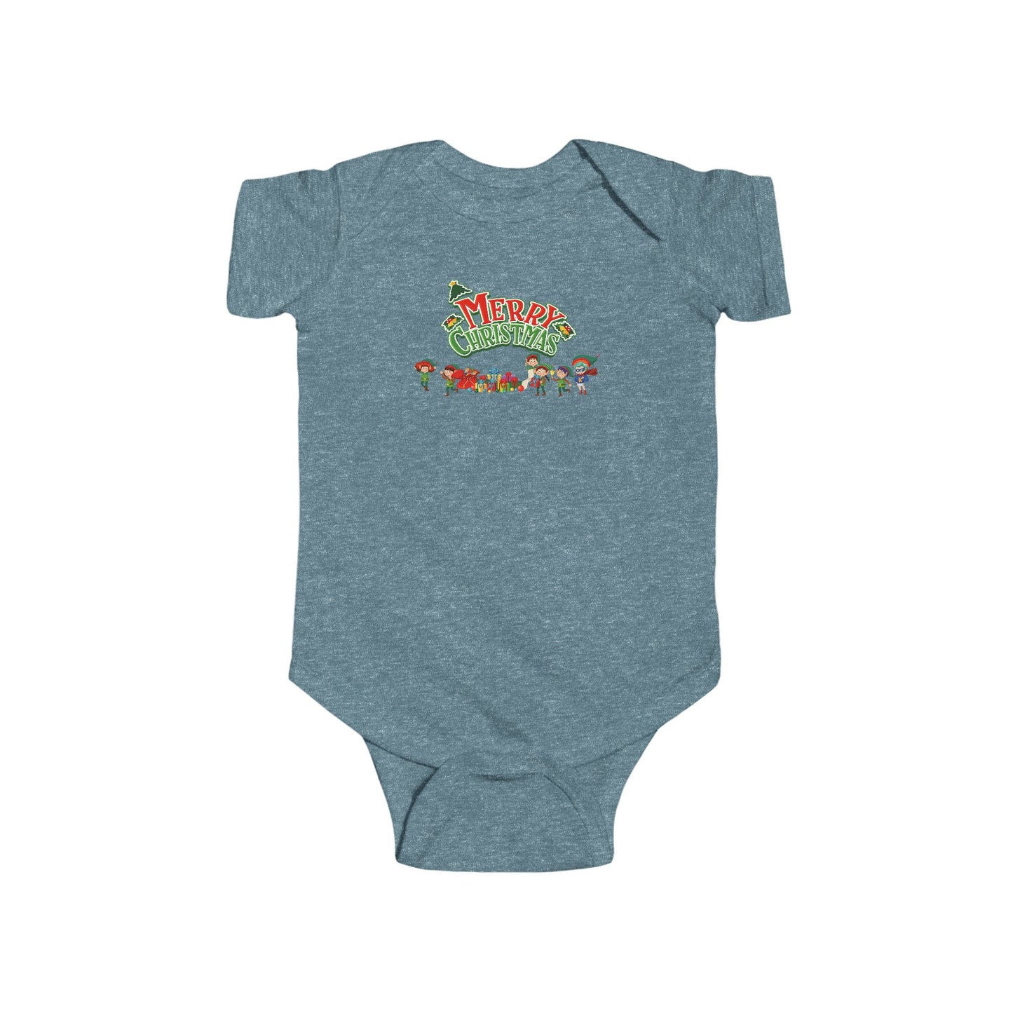 Infant Bodysuit - Merry christmas from super friends - [[{"value":"Wonderwear Kid"}]]