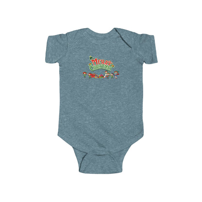 Infant Bodysuit - Merry christmas from super friends - [[{"value":"Wonderwear Kid"}]]